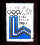 XIII зимние олимпийские игры (значок) [спорт]