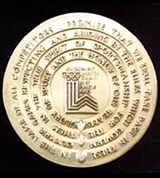 XIII зимние олимпийские игры (реверс памятной медали) [спорт]